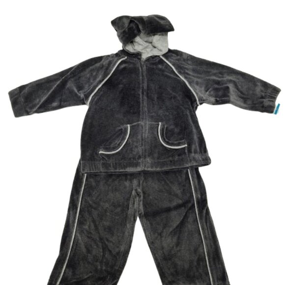 Green Dog Charcoal Grey Y2K Cotton/Polyester Track Suit Kids 24 Months NWT - Picture 3 of 14